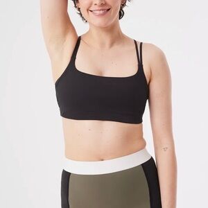 Outdoor Voices SuperForm Strappy Sports Bra Black